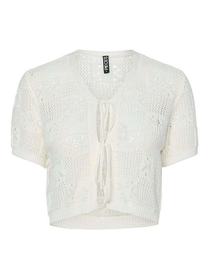 Pieces Bolerko "Tama" w kolorze kremowym rozmiar: XL