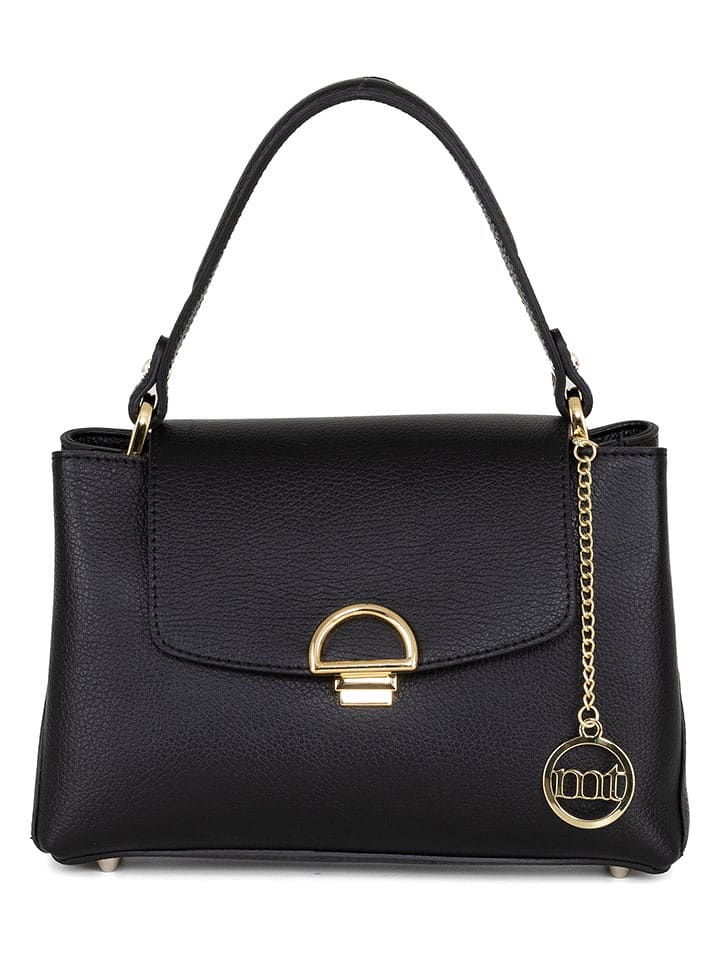 Mia Tomazzi Skórzana torebka "Ignegnoli" w kolorze czarnym - 25 x 19 x 9 cm rozmiar: onesize