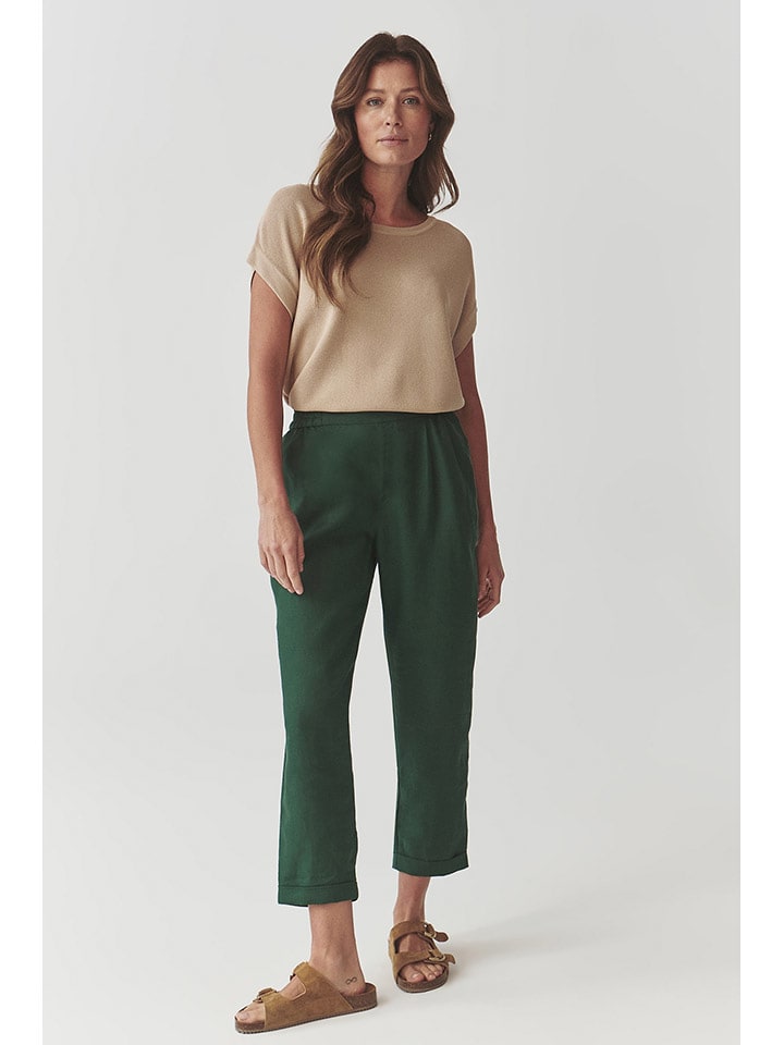 TATUUM Spodnie w kolorze ciemnozielonym rozmiar: 36