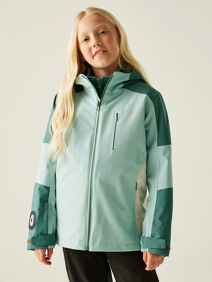 Regatta Kurtka funkcyjna 3w1 "Trekktain II" w kolorze zielonym rozmiar: 158