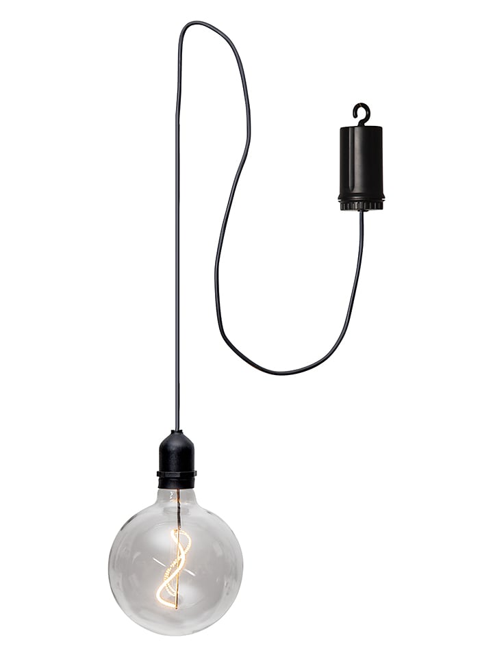 STAR Trading Szklana kula LED "Bowl" w kolorze czarnym - 12,5 x 19,5 cm rozmiar: onesize