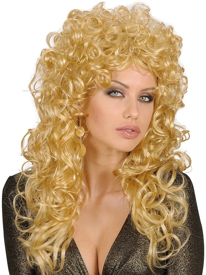 Carnival Party Peruka "Attractive" w kolorze żółtym rozmiar: onesize