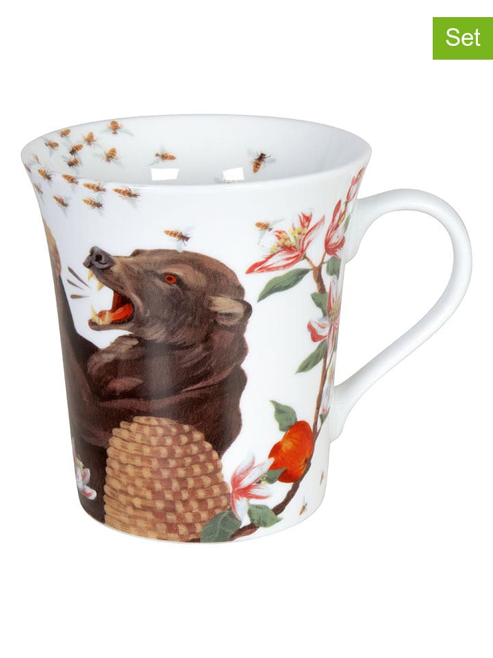 Könitz Kubki jumbo (2 szt.) "Bear and Bees" ze wzorem - 410 ml rozmiar: onesize