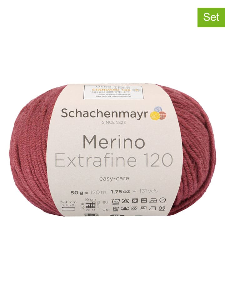 Schachenmayr since 1822 Przędza wełniana (10 szt.) w kolorze czerwonym - 10 x 50 g rozmiar: onesize