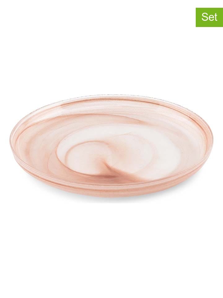 Salt and Pepper Talerze śniadaniowe (6 szt.) "Twirl" w kolorze jasnobrązowym - Ø 21 cm rozmiar: onesize