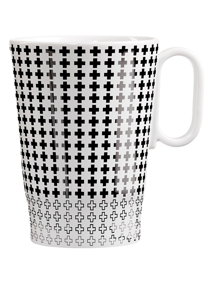 RITZENHOFF Kubek w kolorze biało-czarnym do kawy - 335 ml rozmiar: onesize