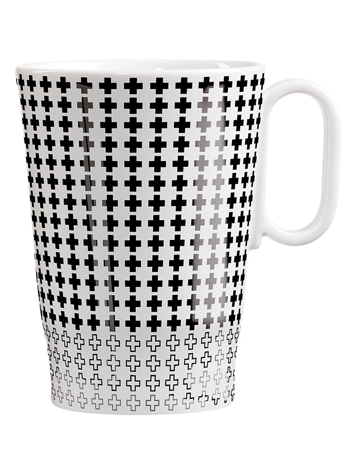 RITZENHOFF Kubek w kolorze biało-czarnym do kawy - 335 ml rozmiar: onesize