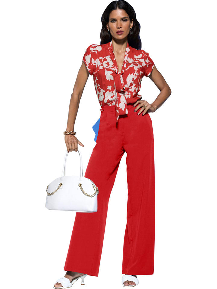 Heine Spodnie w kolorze czerwonym rozmiar: 40