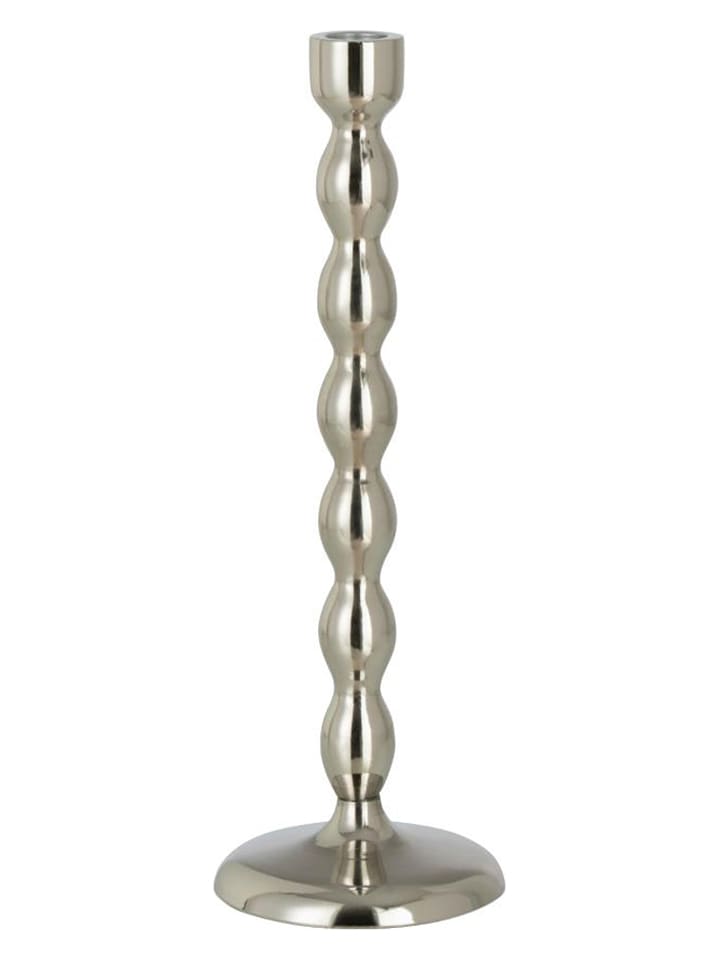J Line Świecznik w kolorze srebrnym - wys. 31,5 x Ø 10,5 cm rozmiar: onesize