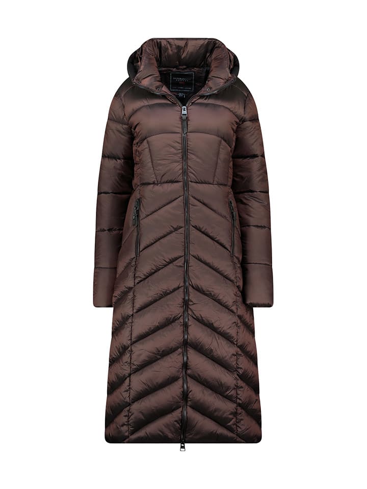 Geographical Norway Płaszcz zimowy "Blanche" w kolorze brązowym rozmiar: XL