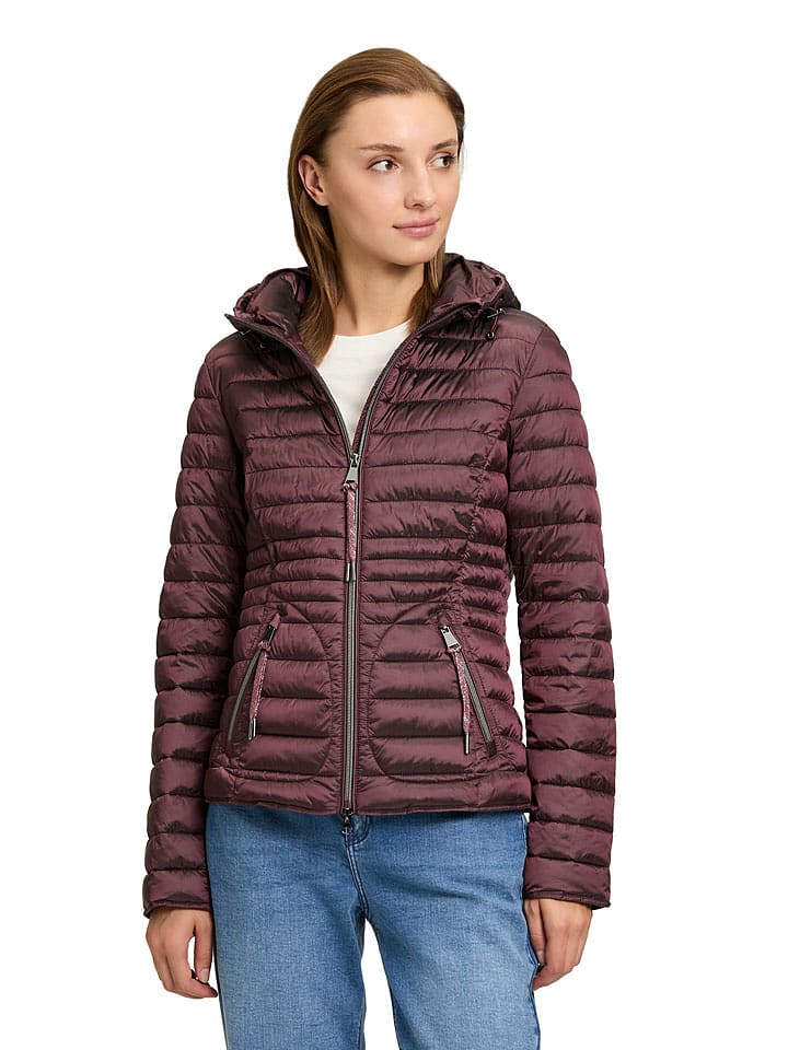 CARTOON Kurtka pikowana w kolorze bordowym rozmiar: 40