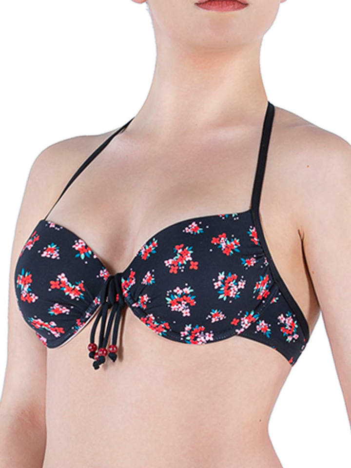 Biustonosz bikini w kolorze czarnym