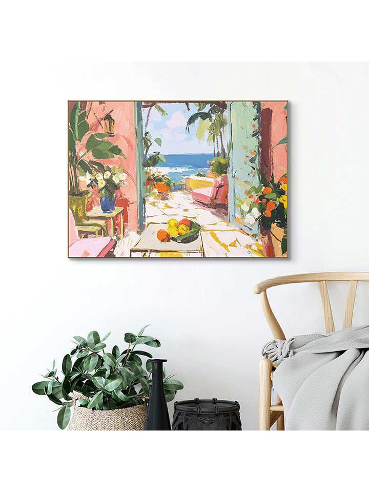 Orangewallz Druk artystyczny "Holiday Feelings" w ramce rozmiar: 50x70 cm