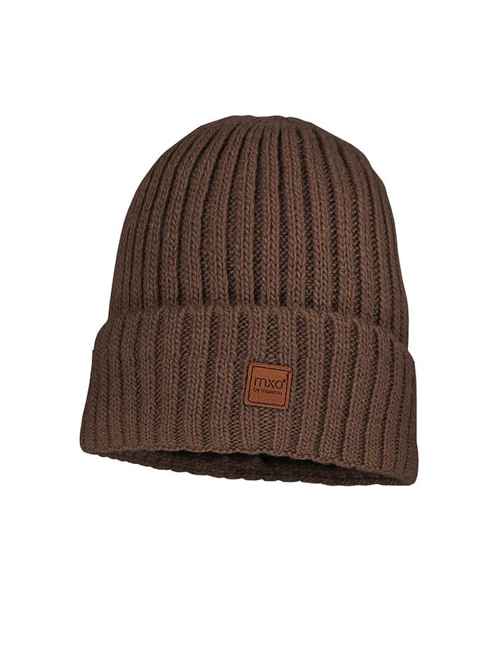 MaxiMo Czapka beanie w kolorze brązowym rozmiar: 55 cm