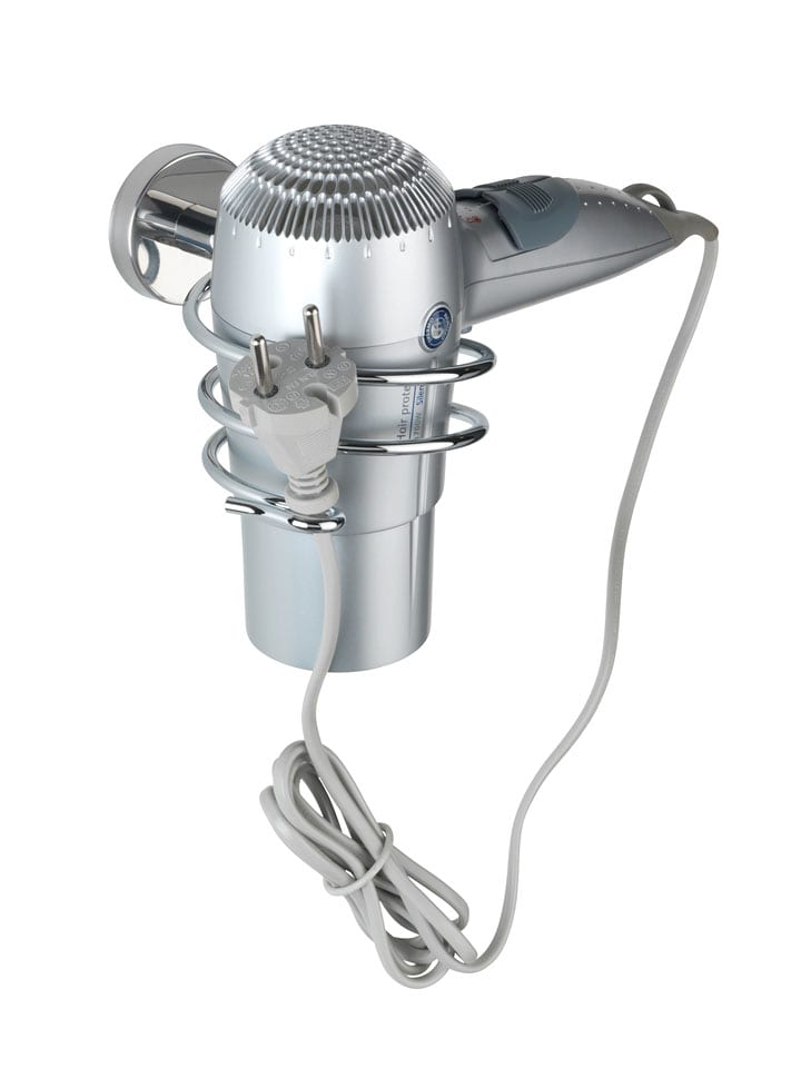 Wenko Uchwyt "Bosio" w kolorze srebrnym na suszarkę - 9 x 8,5 x 13,5 cm rozmiar: onesize