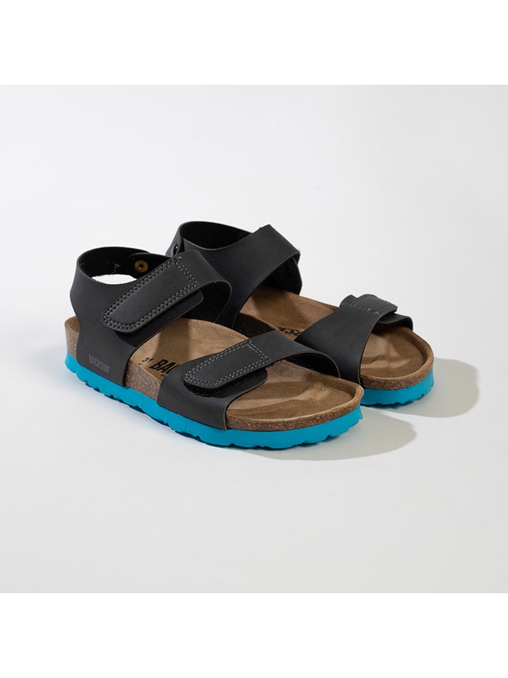 BACKSUN Sandały "Bangkok" w kolorze antracytowym rozmiar: 35