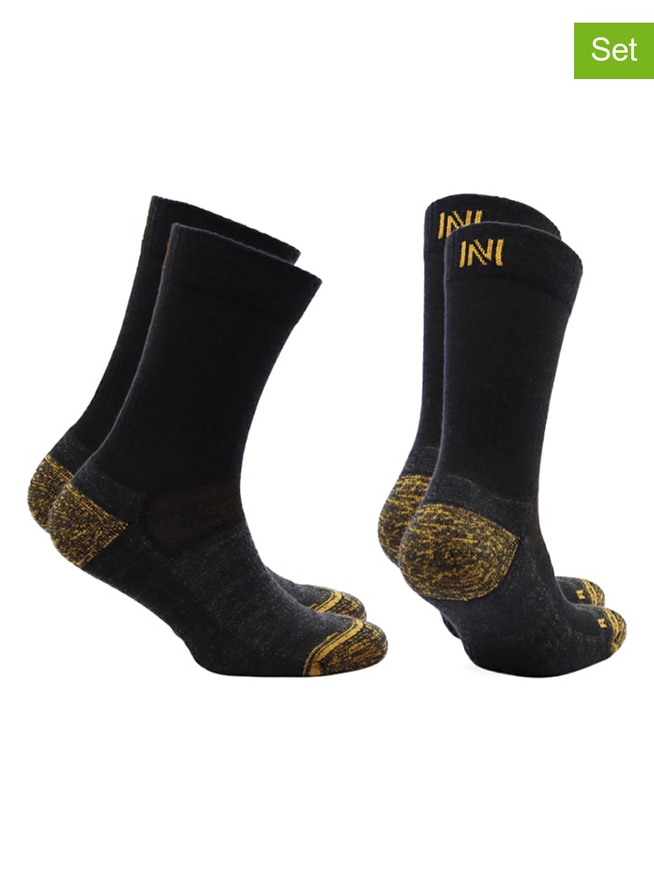 Norfolk Skarpety (2 pary) w kolorze czarno-żółtym rozmiar: 39-42