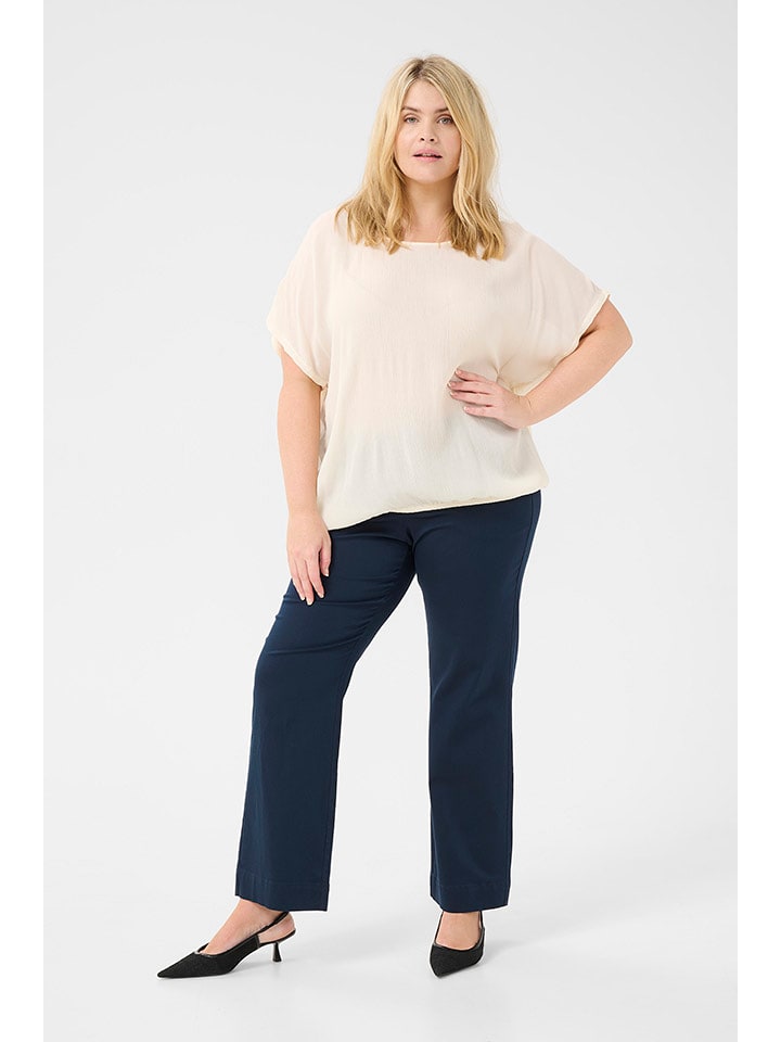 KAFFE curve Bluzka w kolorze kremowym rozmiar: 44