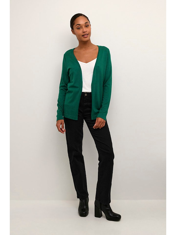 Kaffe Kardigan w kolorze zielonym rozmiar: S