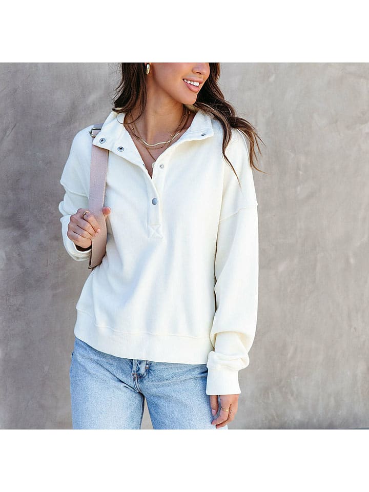 Milan Kiss Bluza w kolorze kremowym rozmiar: M