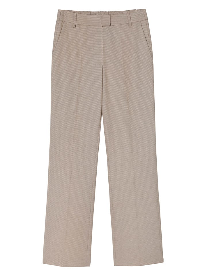 TATUUM Spodnie chino w kolorze beżowo-czarnym rozmiar: 38