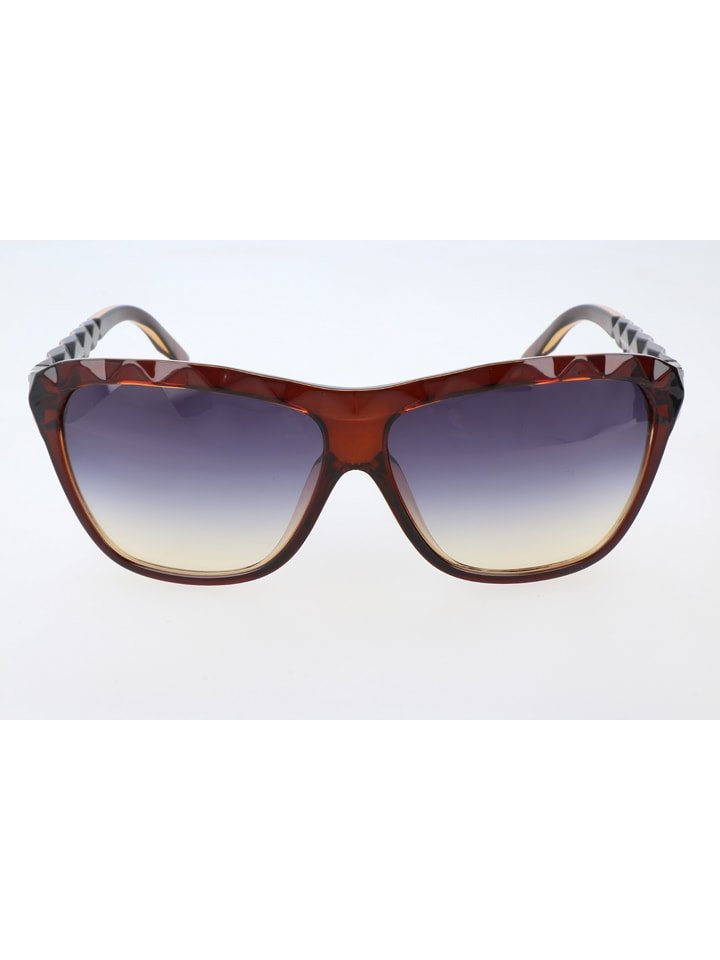 Swarovski Damskie okulary przeciwsłoneczne w kolorze brązowo-niebieskim rozmiar: 62