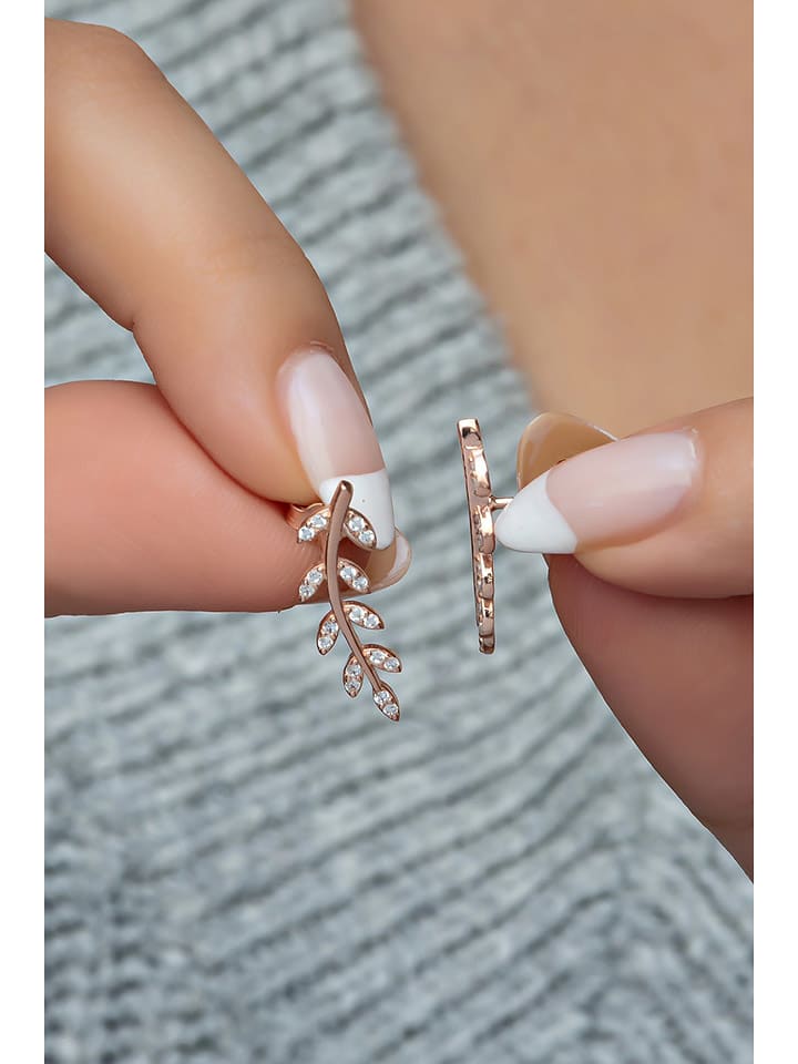 Heliophilia Srebrne kolczyki-wkrętki z cyrkoniami rozmiar: onesize