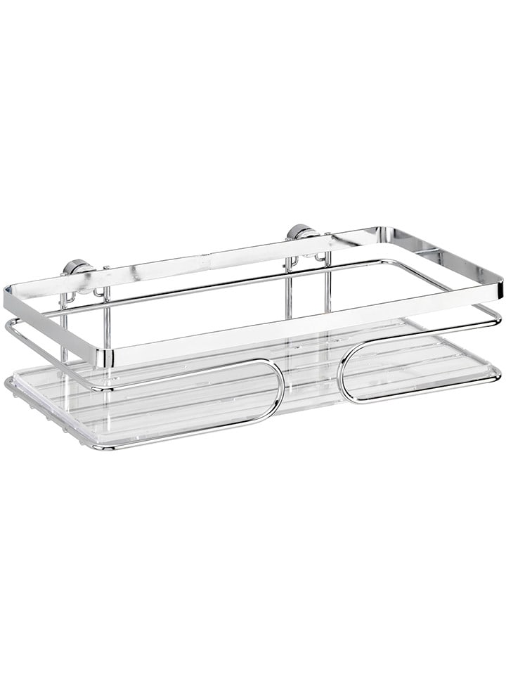 Wenko Półka prysznicowa w kolorze srebrnym - 24 x 6,5 x 13 cm rozmiar: onesize