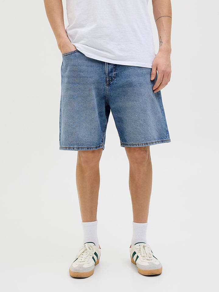 Jack & Jones Bermudy dżinsowe "Tony" w kolorze niebieskim rozmiar: XXL