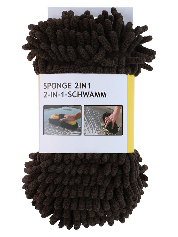 Dunlop Gąbka w kolorze czarno-żółtym do czyszczenia samochodu - dł. 26 cm rozmiar: onesize