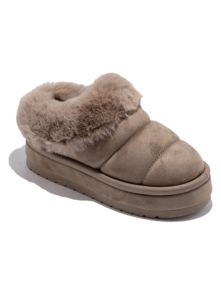 C'M Kapcie w kolorze khaki rozmiar: 39