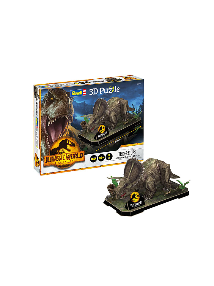 Revell 45-częściwe puzzle 3D "Jurassic World Dominion - Triceratops" - 10+ rozmiar: onesize