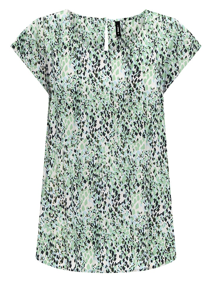 ONLY Koszulka w kolorze czarno-turkusowym rozmiar: 34