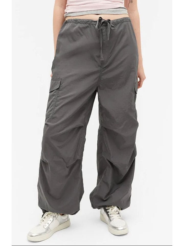 Monki Bojówki w kolorze antracytowym rozmiar: 38