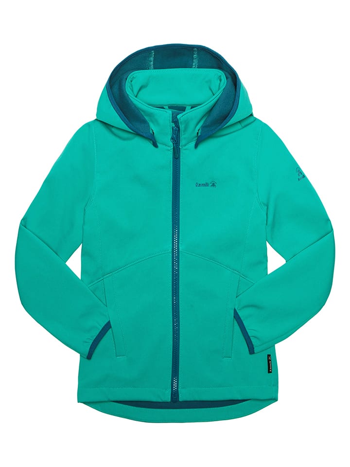 Kamik Kurtka softshellowa "Fay" w kolorze turkusowym rozmiar: 104