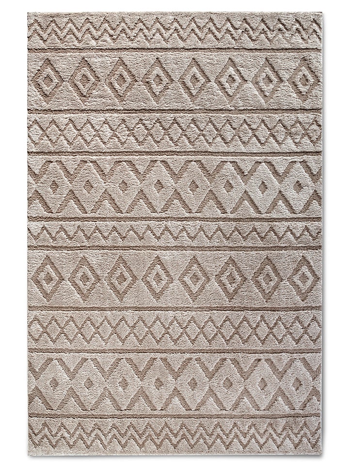 Elle Decoration Dywan "Itinerance" w kolorze beżowym rozmiar: 120x170 cm