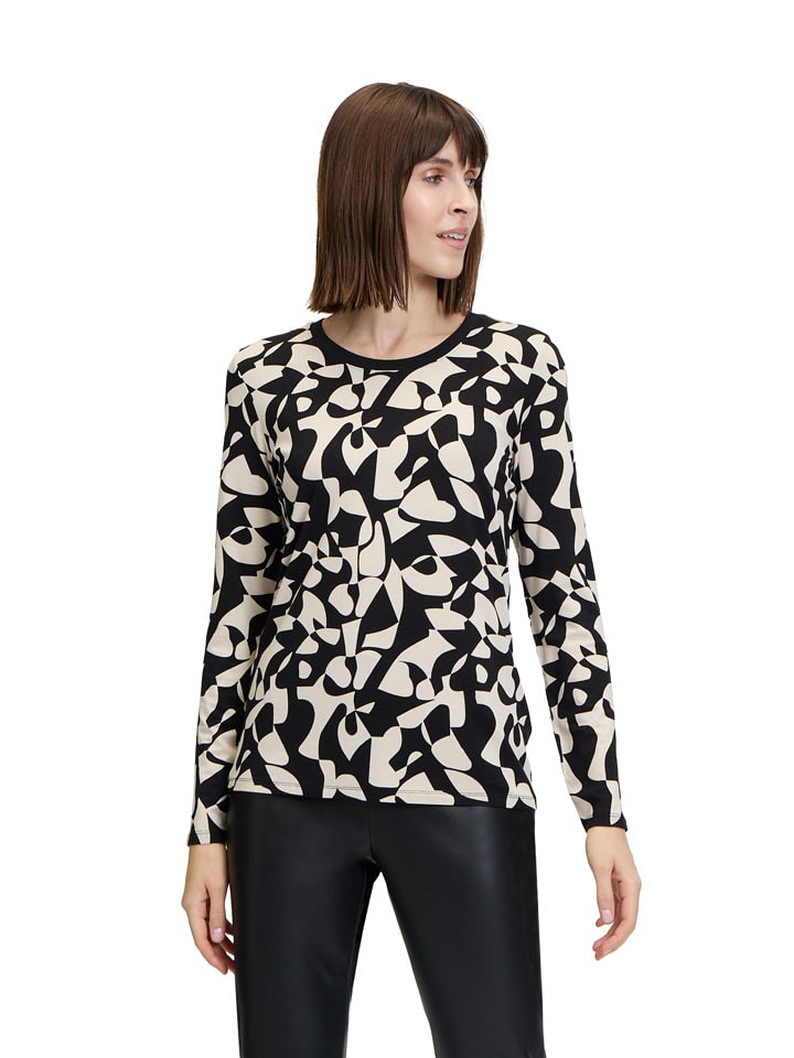 Betty Barclay Koszulka w kolorze czarno-kremowym rozmiar: 38