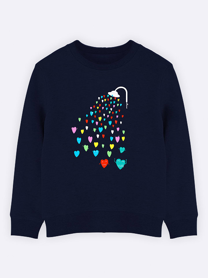 WOOOP Bluza "Love Shower" w kolorze granatowym rozmiar: 140