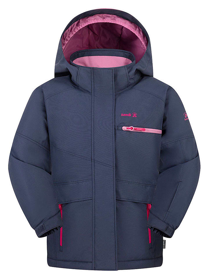 Kamik Kurtka zimowa "Carina" w kolorze granatowym rozmiar: 128