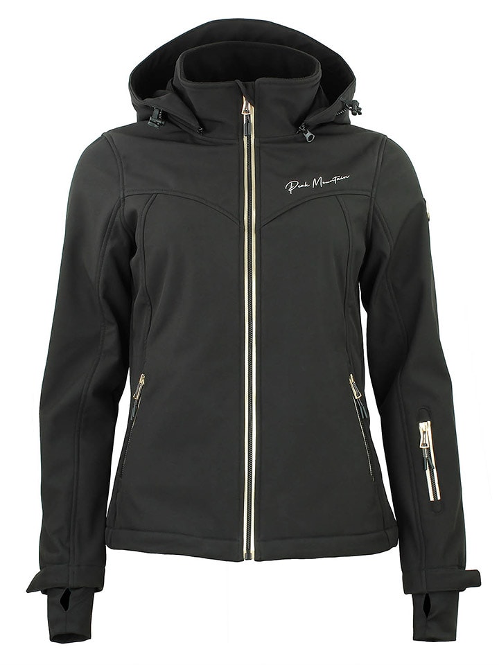 Peak Mountain Kurtka softshellowa "Amaleo" w kolorze czarnym rozmiar: XL