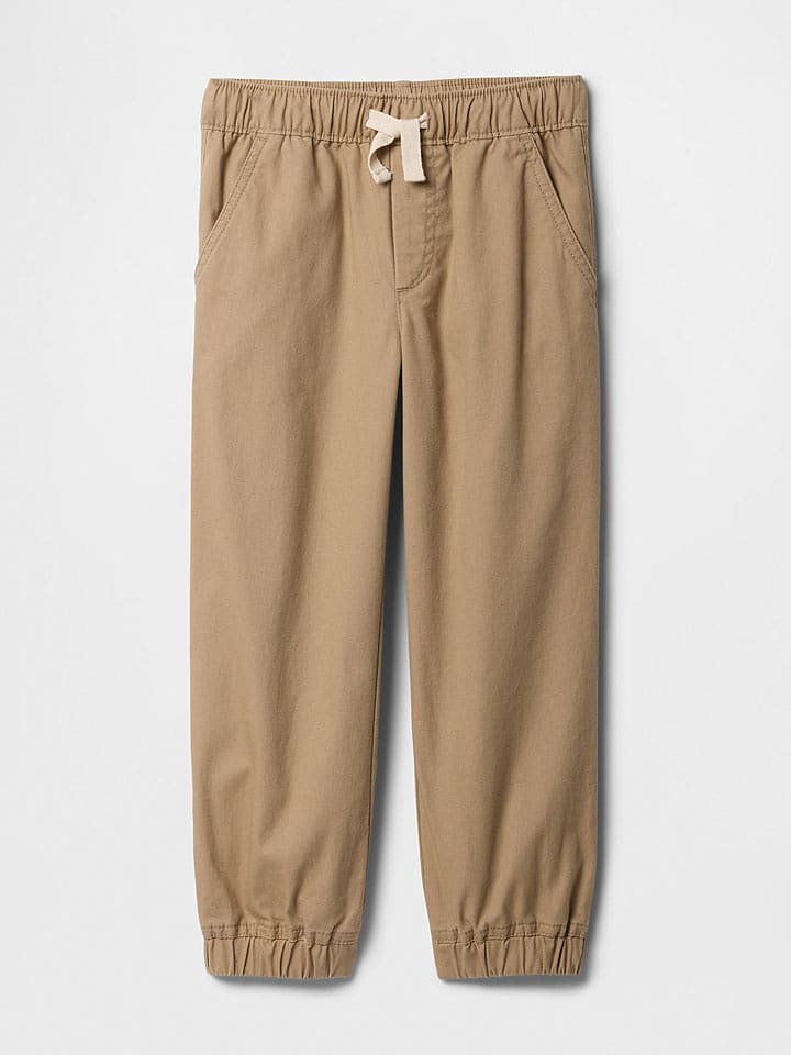 GAP Spodnie dresowe w kolorze jasnobrązowym rozmiar: 110