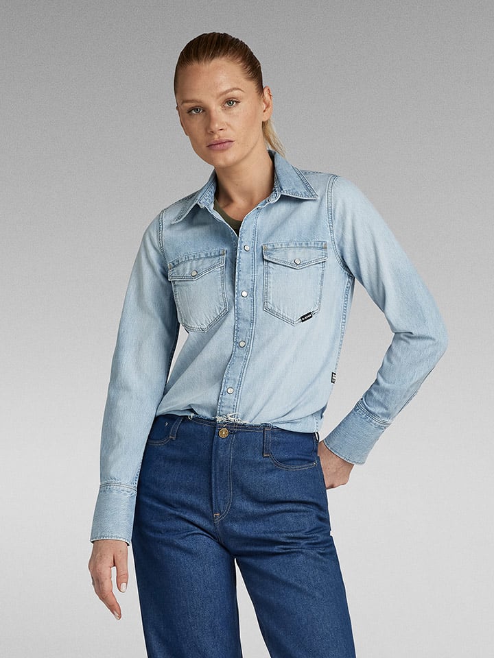 G-Star Koszula - Slim fit - w kolorze błękitnym rozmiar: M