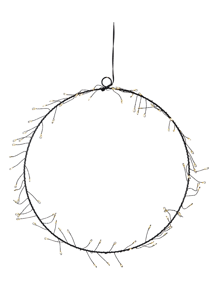 Best Season Dekoracyjna zawieszka LED w kolorze czarnym - Ø 30 cm rozmiar: onesize