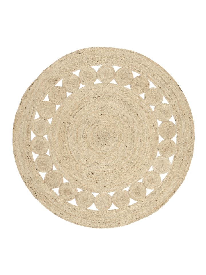 Safavieh Dywan "Natural" w kolorze beżowym z trawy morskiej rozmiar: 122x122 cm