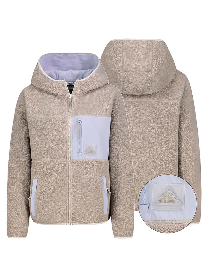 Sublevel Kurtka polarowa w kolorze lawendowo-szarym rozmiar: XS