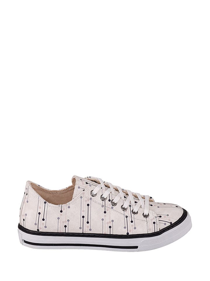 Streetfly Sneakersy w kolorze kremowo-szaro-czarnym rozmiar: 38