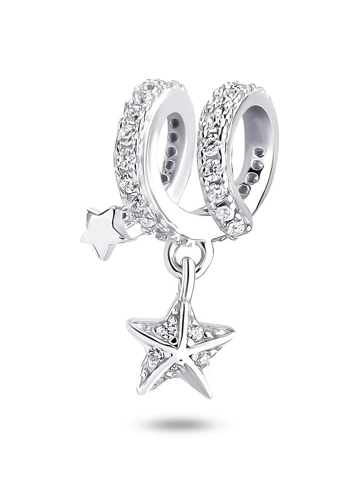 CHARM'S Srebrny charms z cyrkoniami rozmiar: onesize