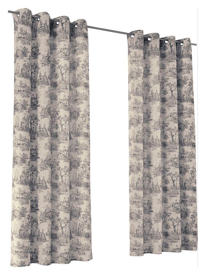 heine home Zasłona dekoracyjna w kolorze beżowym rozmiar: 145x140 cm