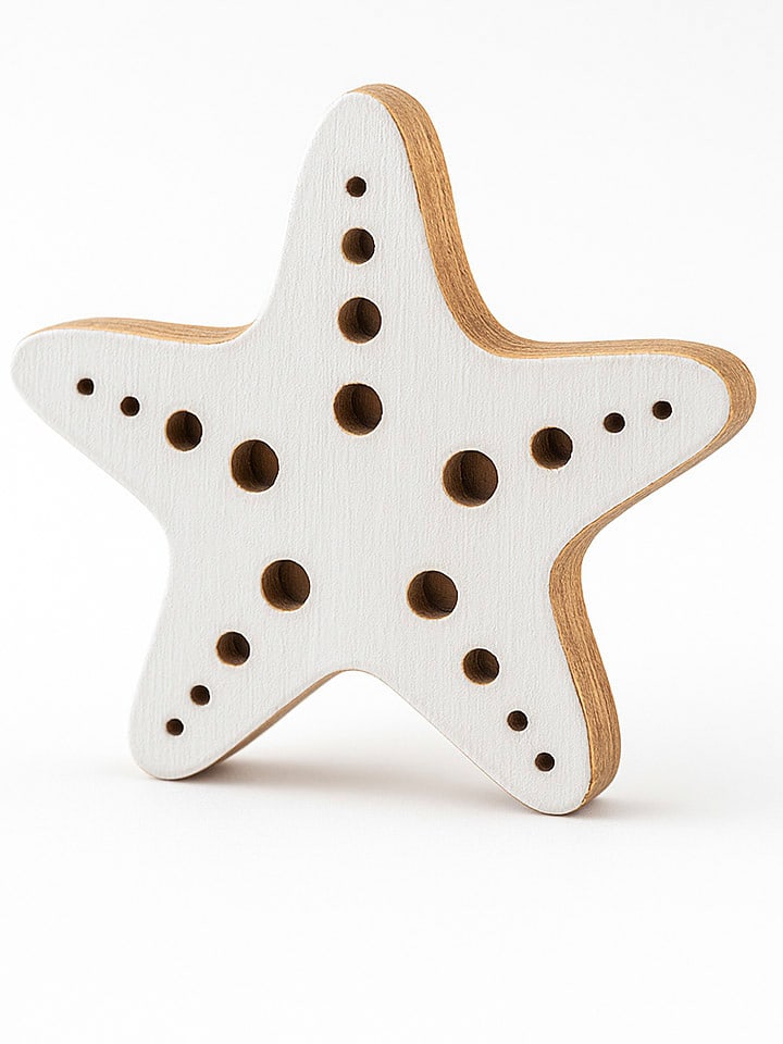 Samimi Stempel "Sea Star" w kolorze jasnobrązowo-białym - 6 x 5 cm rozmiar: onesize
