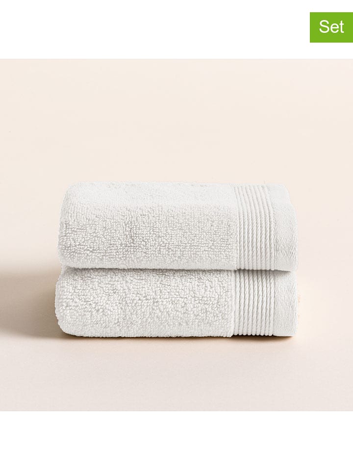 Pierre Cardin Ręczniki (2 szt.) "Harmony" w kolorze białym dla gości rozmiar: 30x50 cm